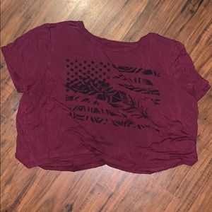 America eagle crop top